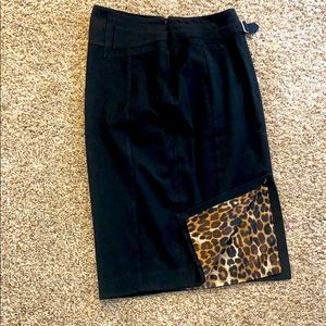 Size 6 Express black below the knee skirt